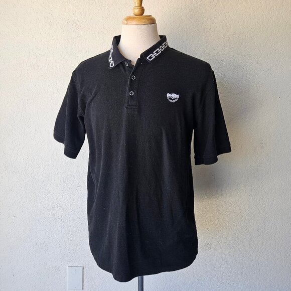 Lurking Class by Sketchy Tank Chains Collar Embroidered Black Polo Shirt Alt L - Picture 1 of 6